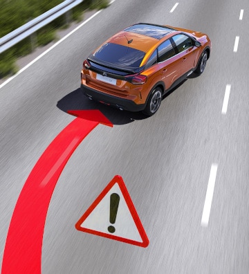 Ця система спрацьовує, коли автомобіль самовільно виїжджає з обраної смуги