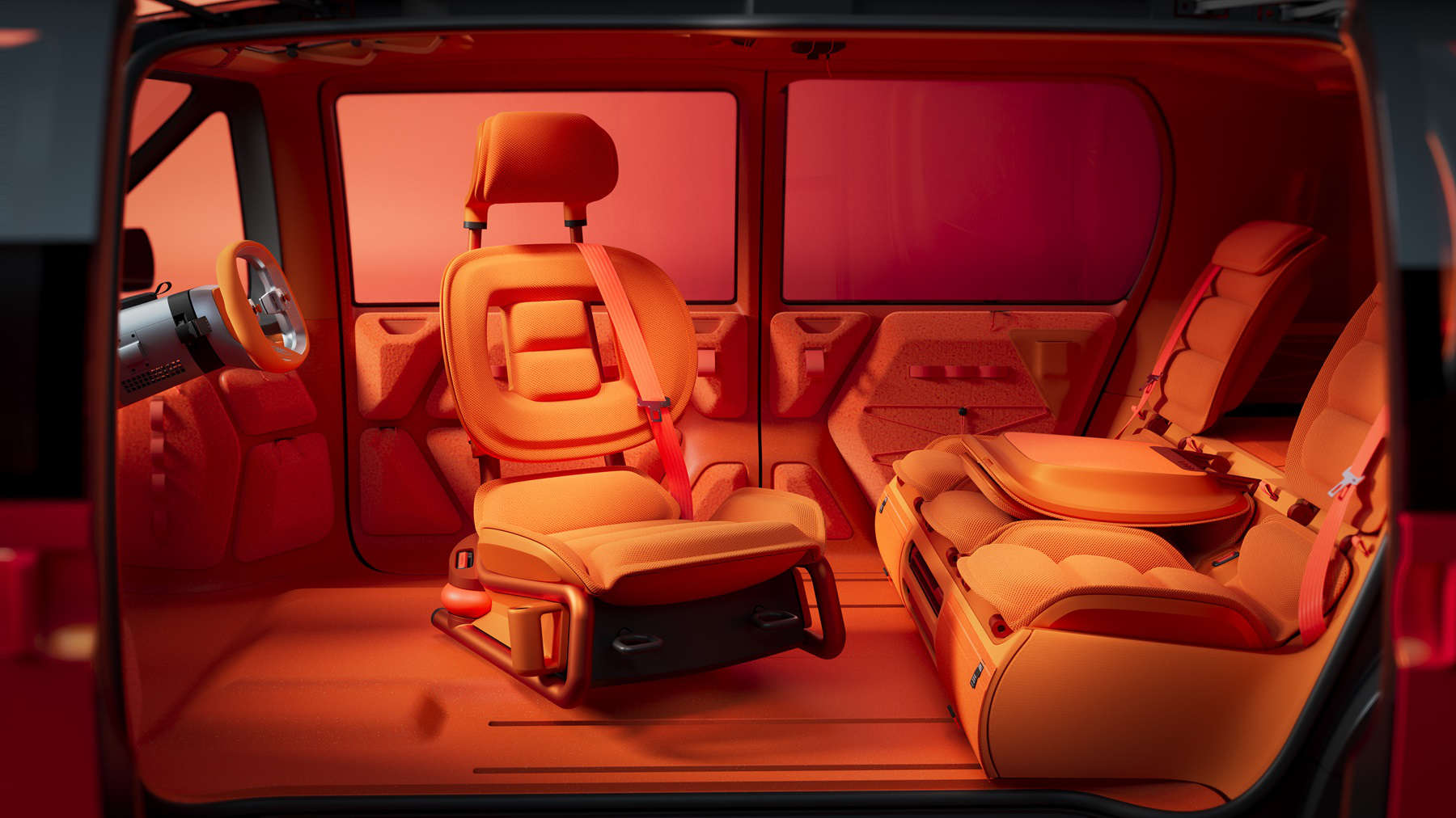 Концепт-кар CITROЁN ELO, поворотне переднє смдіння